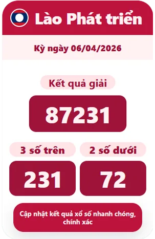 Lao lottery card example